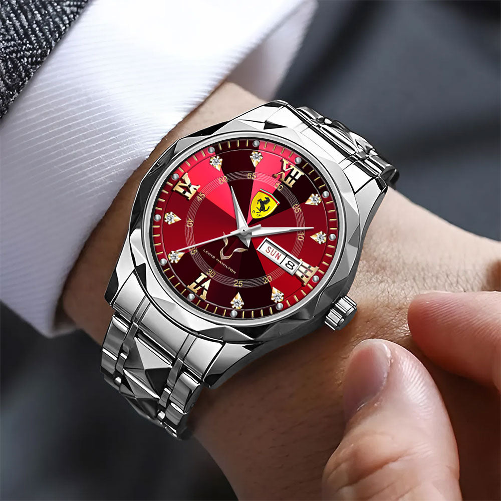 Scuderia Ferrari x Lewis Hamilton Alloy Luxury Quartz Watch - MAITM12498