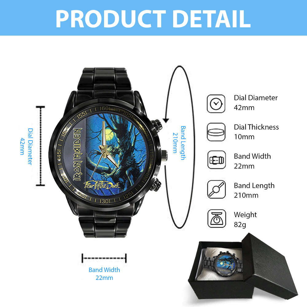 Iron Maiden Black Stainless Steel Watch - MAITM 11249