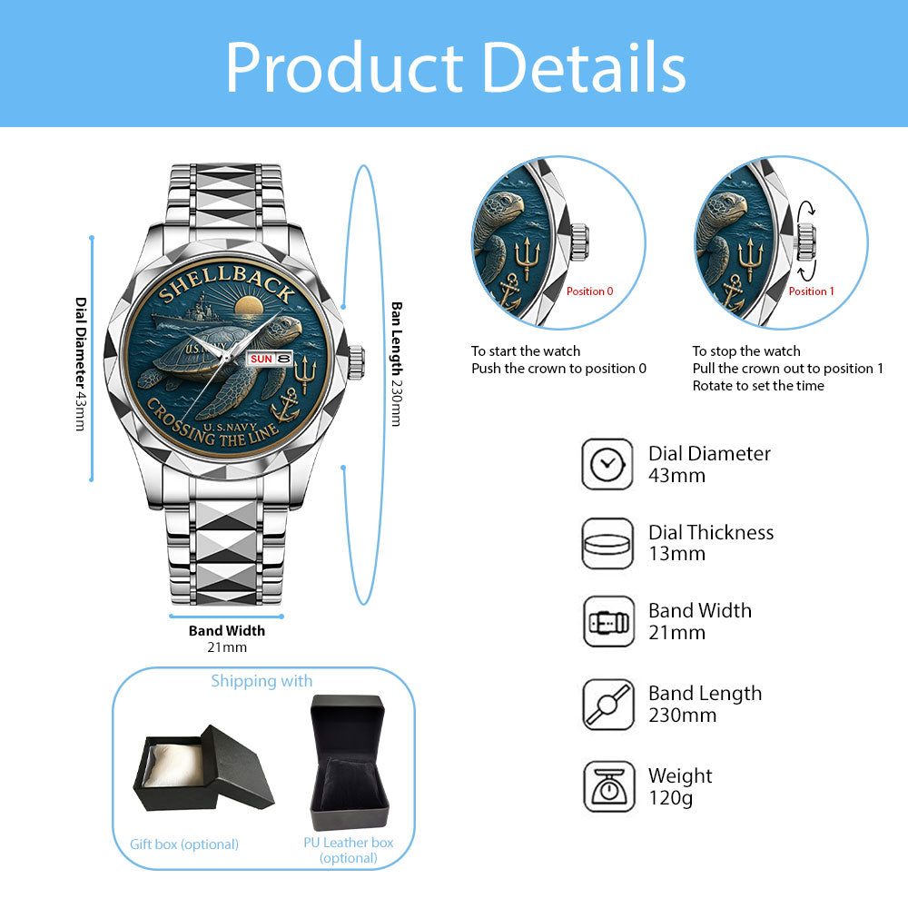 US Navy Alloy Luxury Quartz Watch - MAITM12656