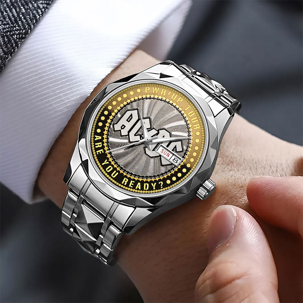 AC/DC Alloy Luxury Quartz Watch - MAITM 12100