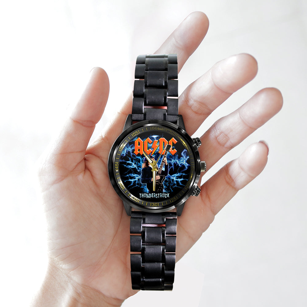 AC/DC Black Stainless Steel Watch - TANTN 12281