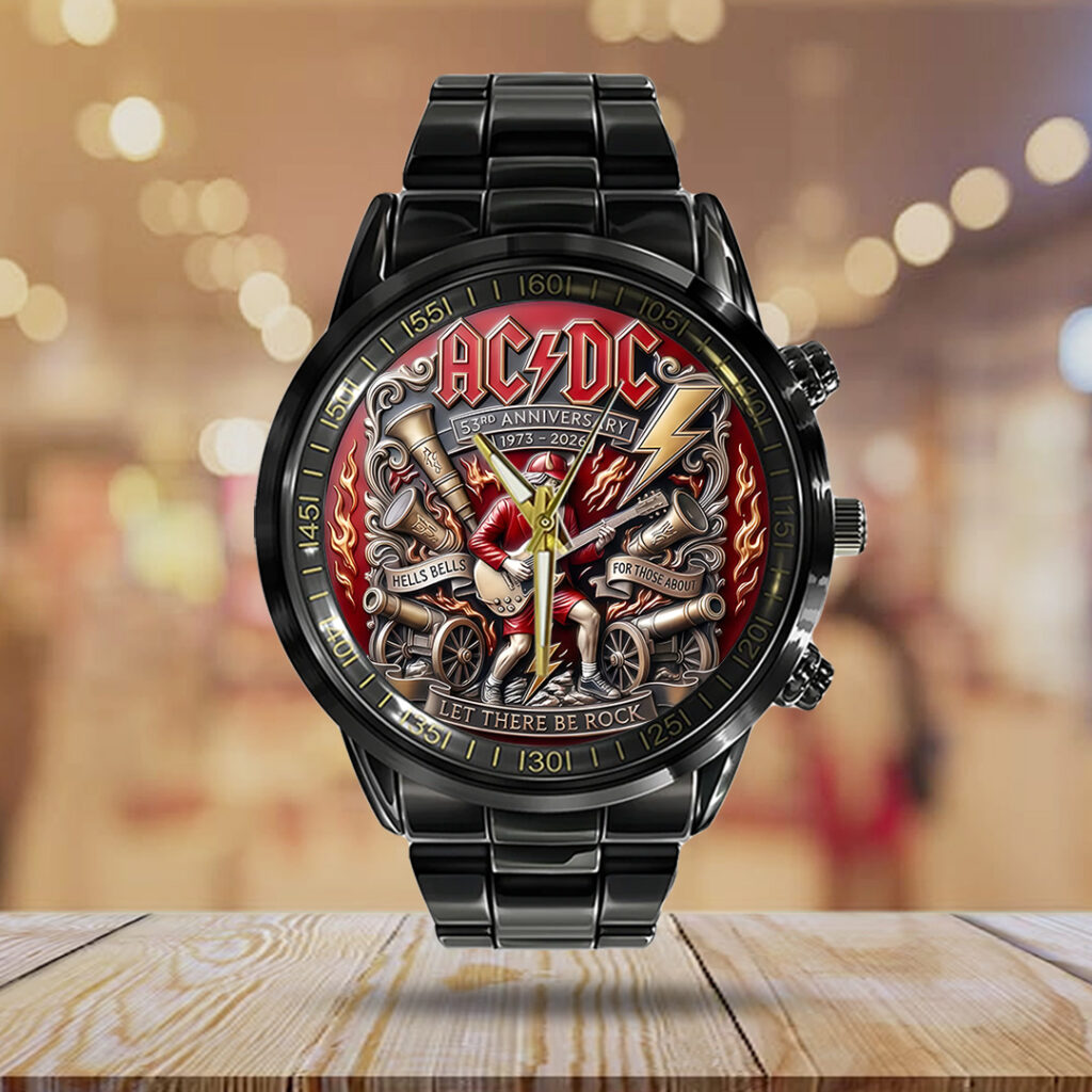 AC/DC Black Stainless Steel Watch - TANTN20553