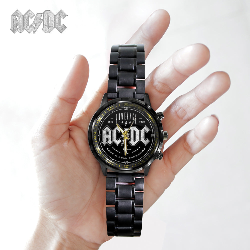 AC/DC Black Stainless Steel Watch - GNE 1232