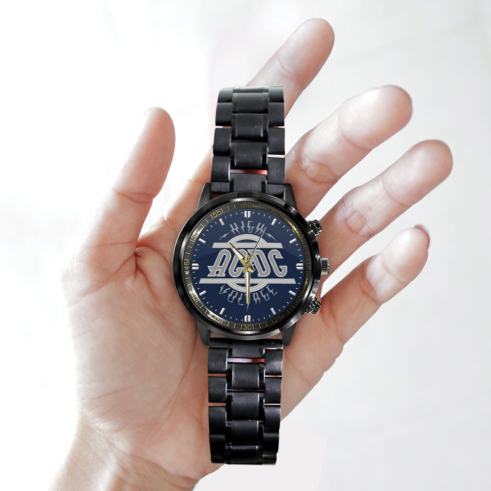 AC/DC Black Stainless Steel Watch - GNE 1302
