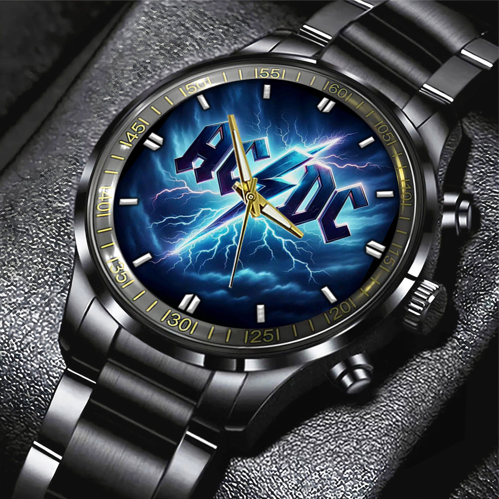 AC/DC Black Stainless Steel Watch - GNE 1351