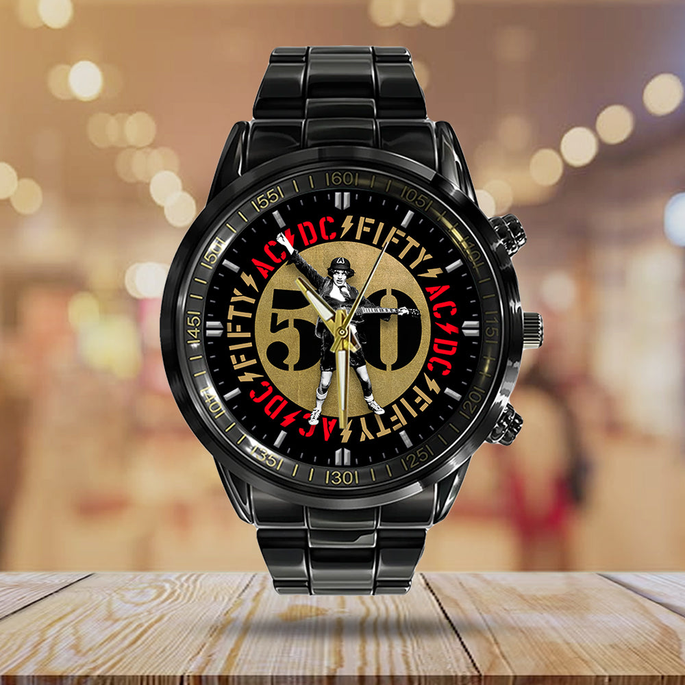 AC/DC Black Stainless Steel Watch - GNE 754