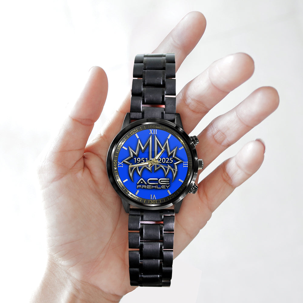 Ace Frehley Black Stainless Steel Watch - TMTHU1599