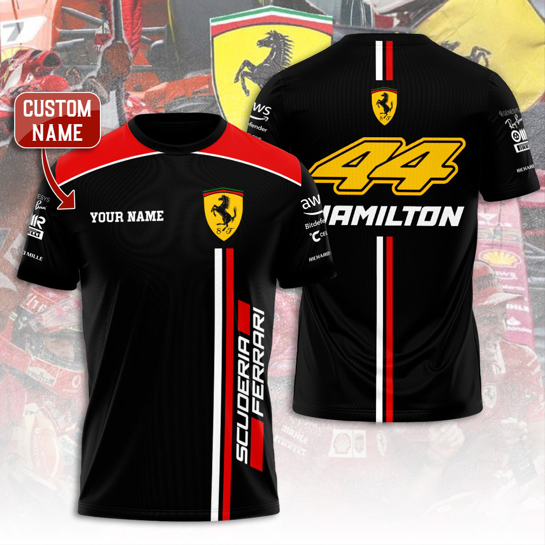 Personalized Scuderia Ferrari x Lewis Hamilton 3D Apparel – ANHNV 9458