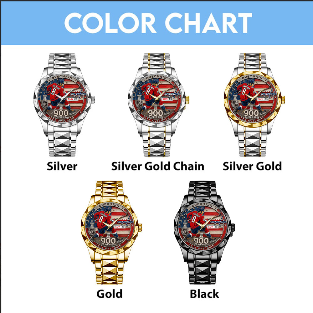 Alex Ovechkin x Washington Capitals Alloy Luxury Quartz Watch - TANTN18398