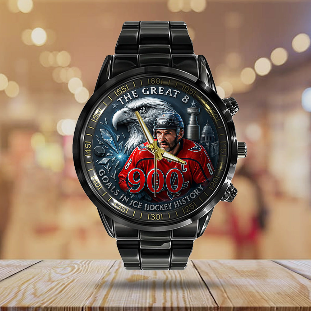 Alex Ovechkin x Washington Capitals Black Stainless Steel Watch - TANTN18403