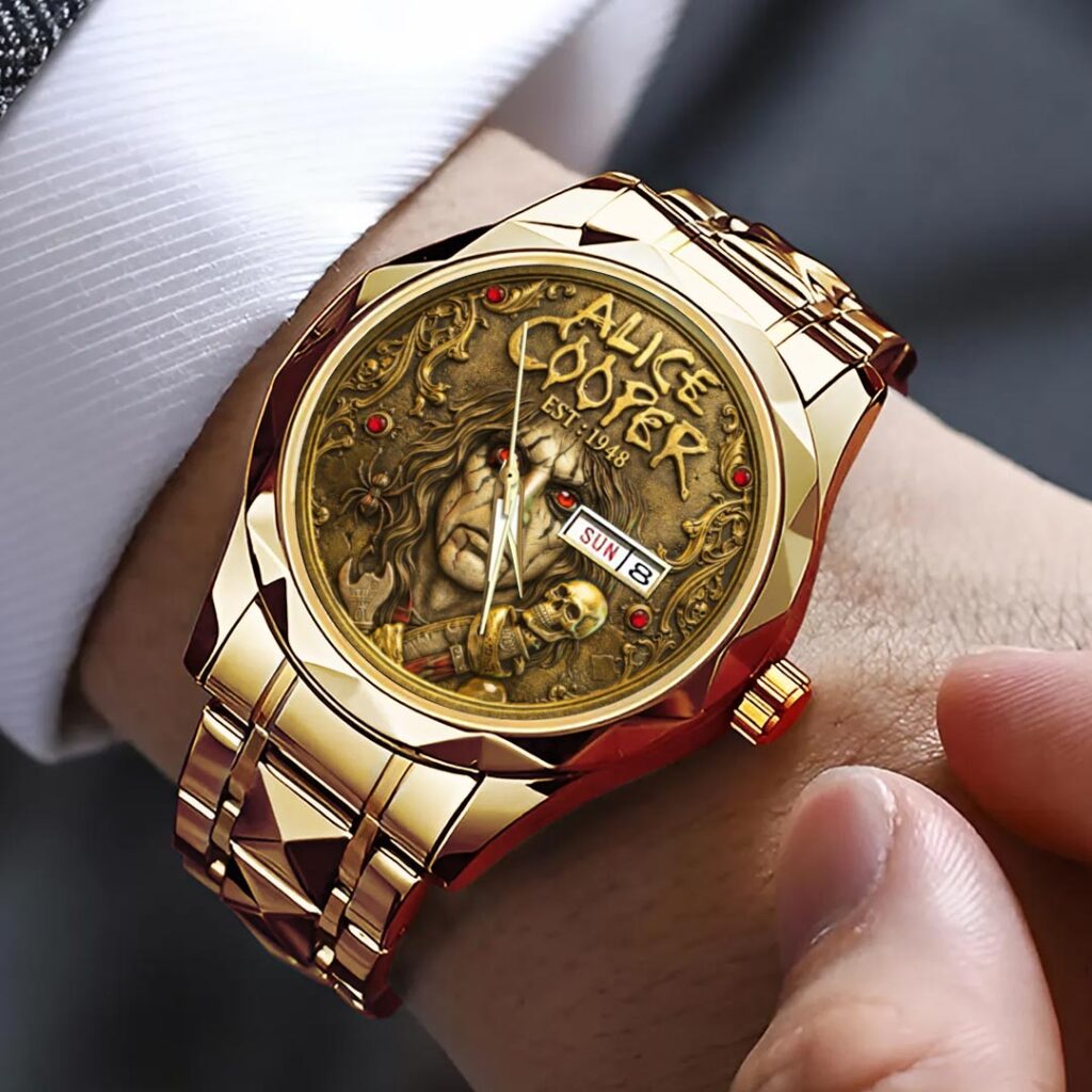 Alice Cooper Alloy Luxury Quartz Watch - GNE4907
