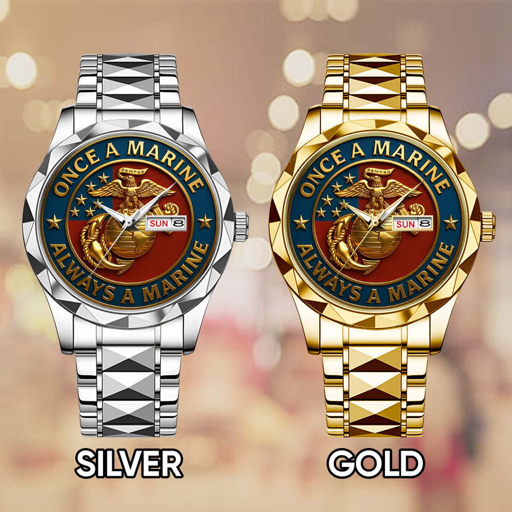 US Marine Corps Alloy Luxury Quartz Watch - TMTHU1060