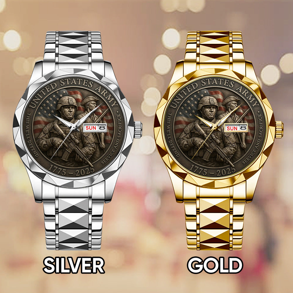 US Army Alloy Luxury Quartz Watch - TMTHU1194