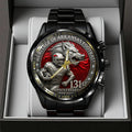 Arkansas Razorbacks Football 131st Anniversary Black Stainless Steel Watch - TANTN18560