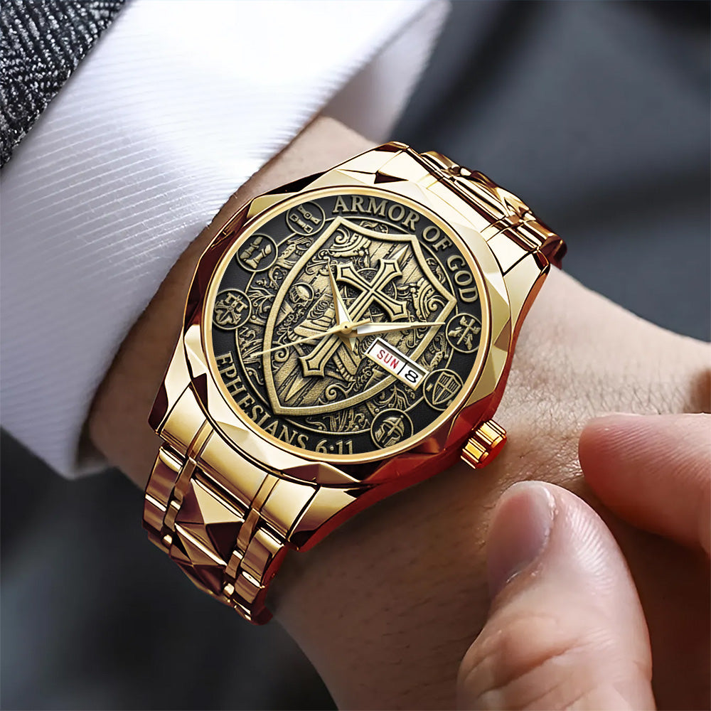 Armor Of God Alloy Luxury Quartz Watch - TANTN17424