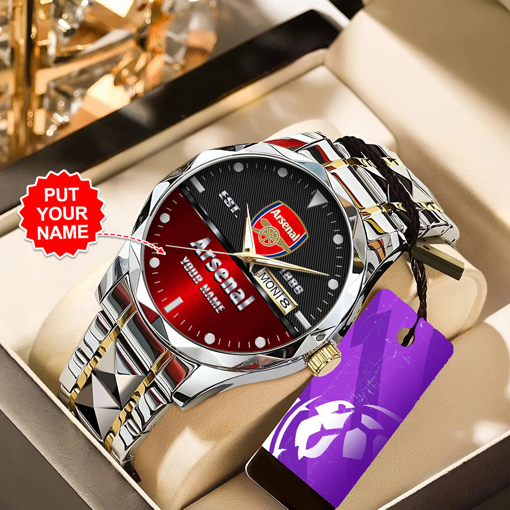 Personalized Arsenal FC Alloy Luxury Quartz Watch - TANTN15461