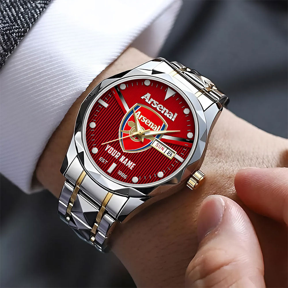 Personalized Arsenal FC Alloy Luxury Quartz Watch - TANTN23600