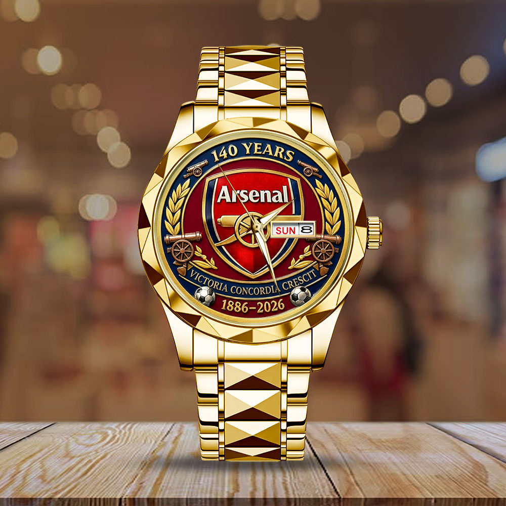 Arsenal FC 140th Anniversary Alloy Luxury Quartz Watch - TMTHU3299