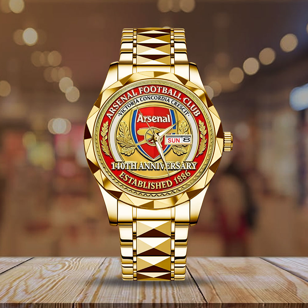 Arsenal FC 140th Anniversary Alloy Luxury Quartz Watch - TMTHU4071