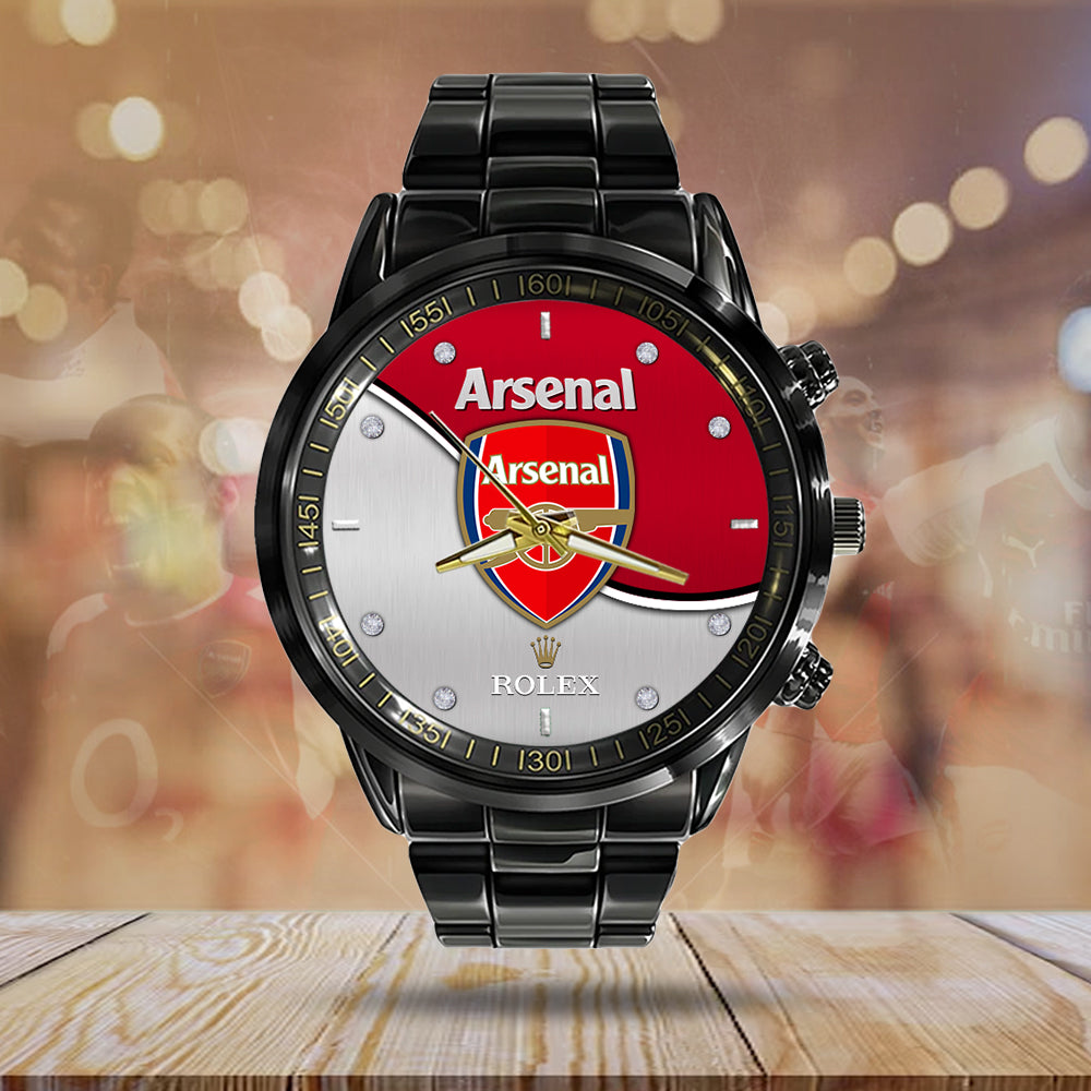 Arsenal FC x Rolex Black Stainless Steel Watch - MAITM8424