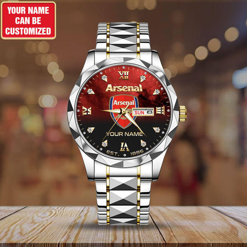 Personalized Arsenal FC Alloy Luxury Quartz Watch - TANTN22732