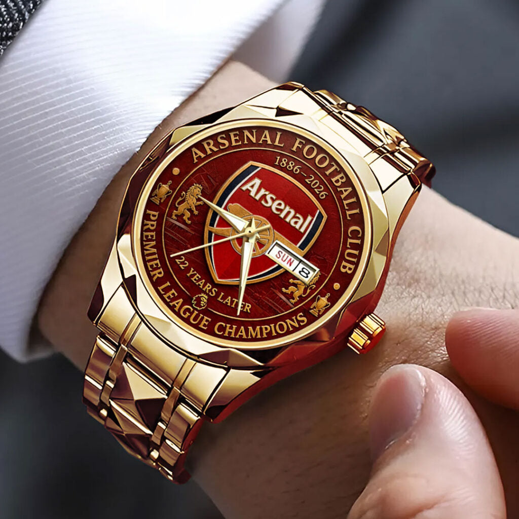 Arsenal FC Premier League Champions 25/26 Alloy Luxury Quartz Watch - TANTN23169