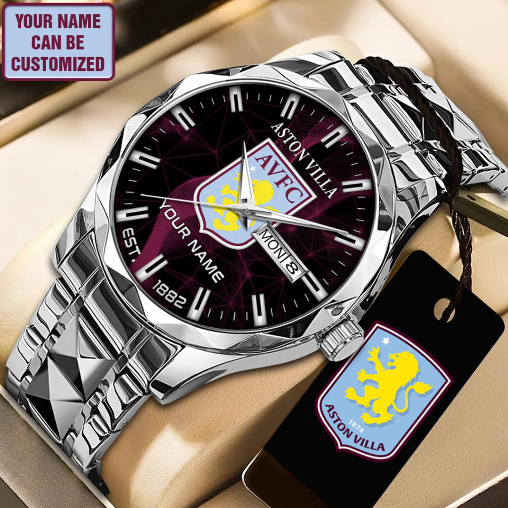 Personalized Aston Villa Alloy Luxury Quartz Watch - TANTN23559