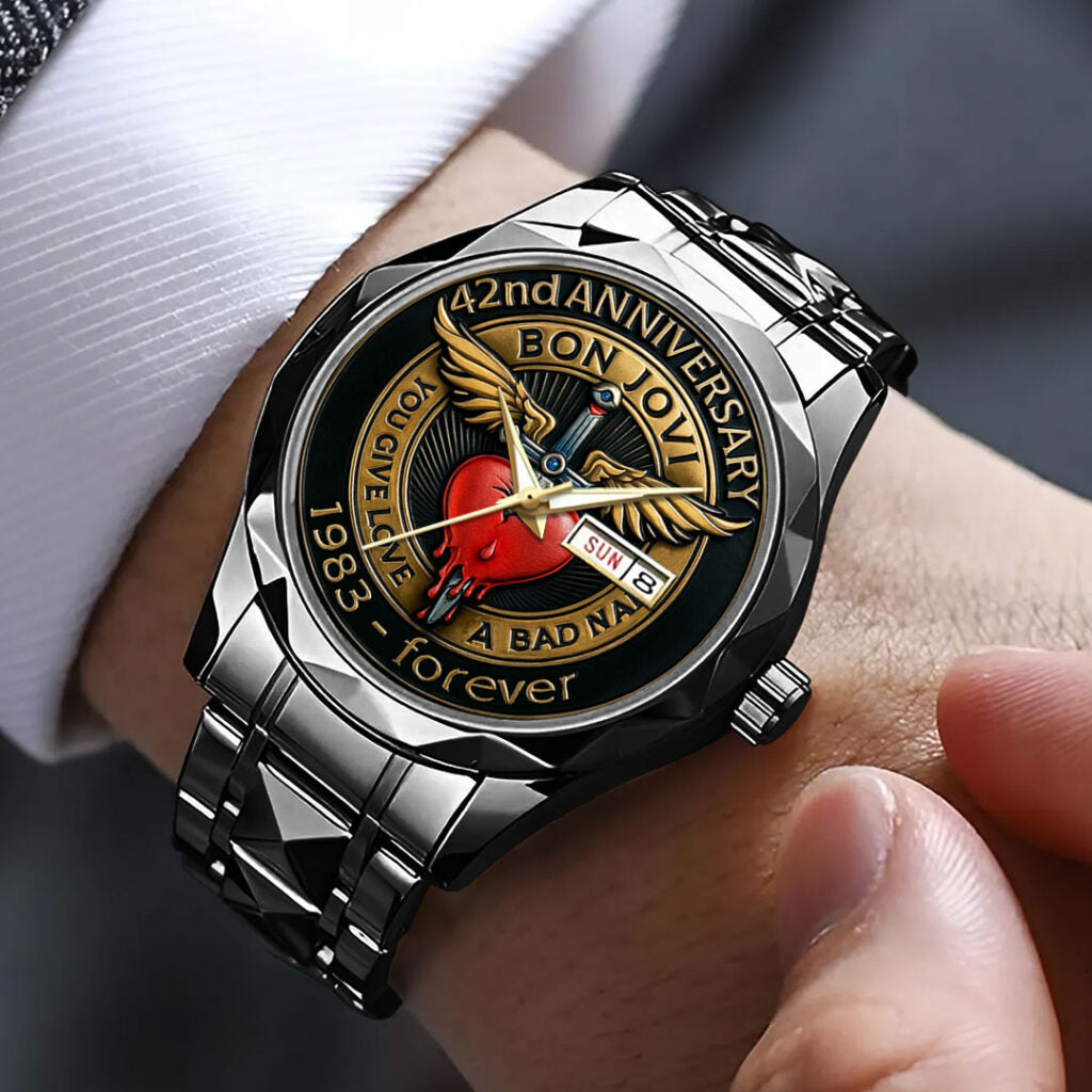 Bon Jovi 42nd Anniversary Alloy Luxury Quartz Watch - TMTHU1784