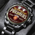 Brisbane Lions Black Stainless Steel Watch - TMTHU1398