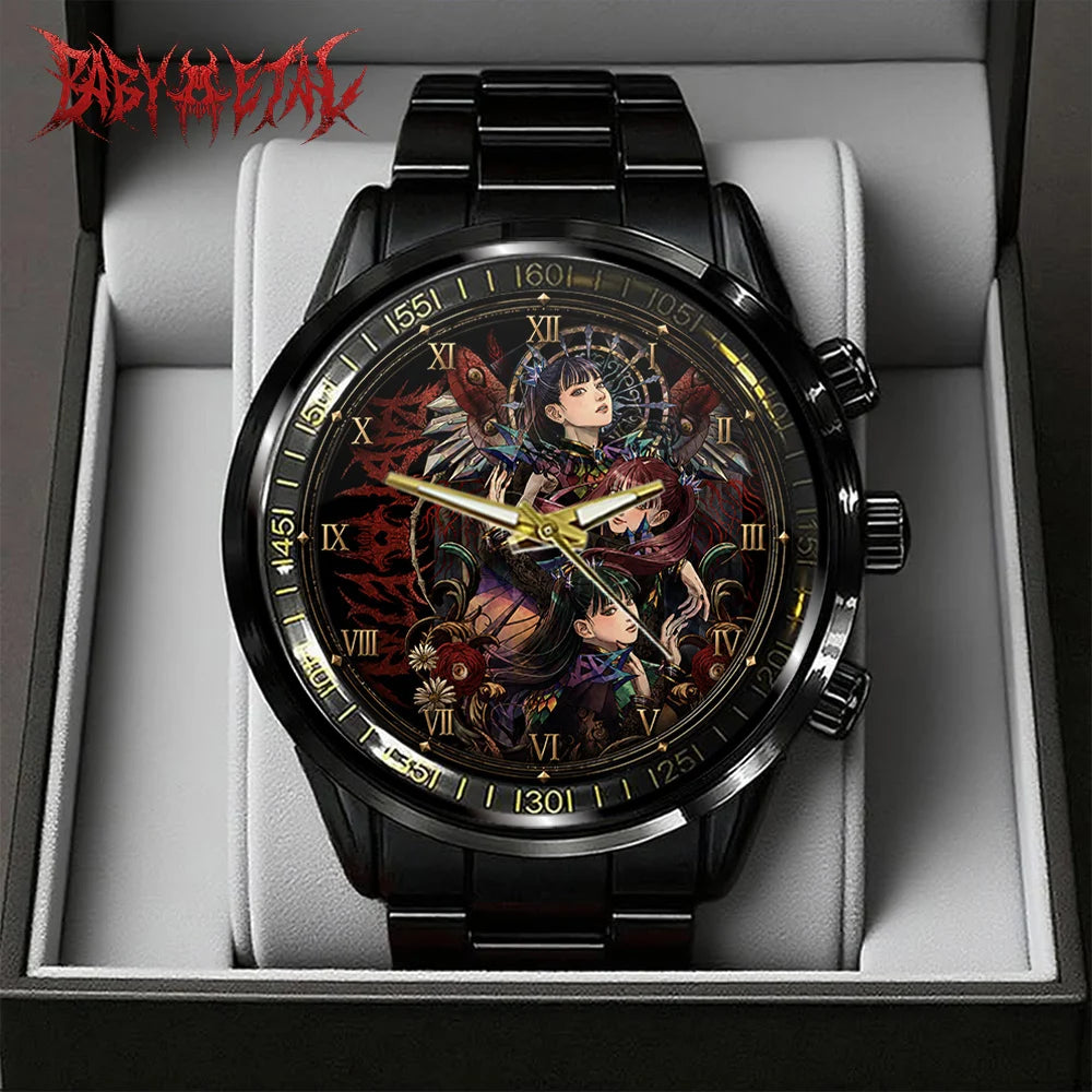 Babymetal World Tour 2026 Black Stainless Steel Watch - GNE8435