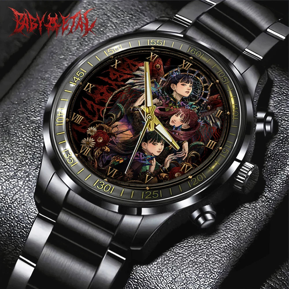 Babymetal World Tour 2026 Black Stainless Steel Watch - GNE8435