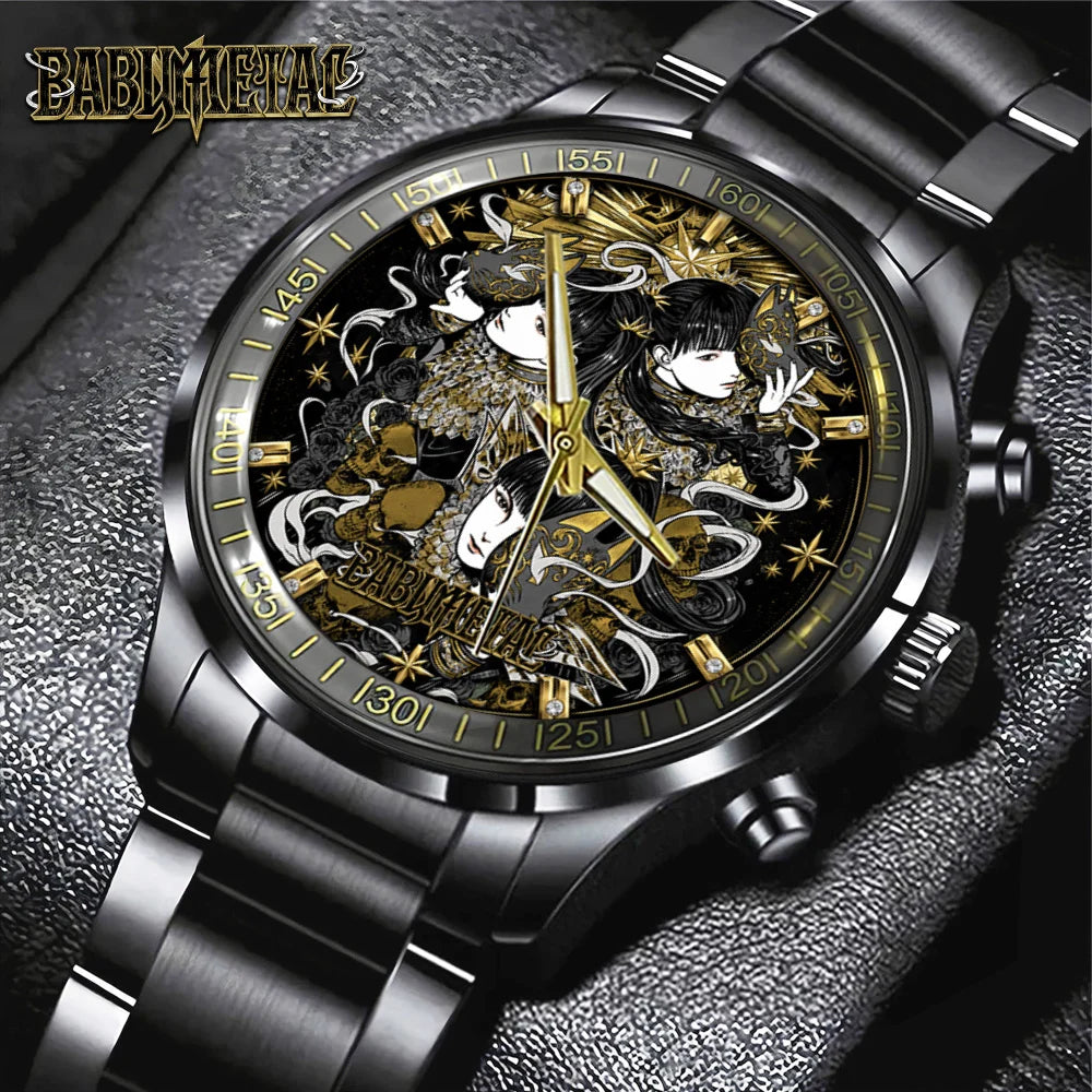 Babymetal World Tour 2026 Black Stainless Steel Watch - GNE8437