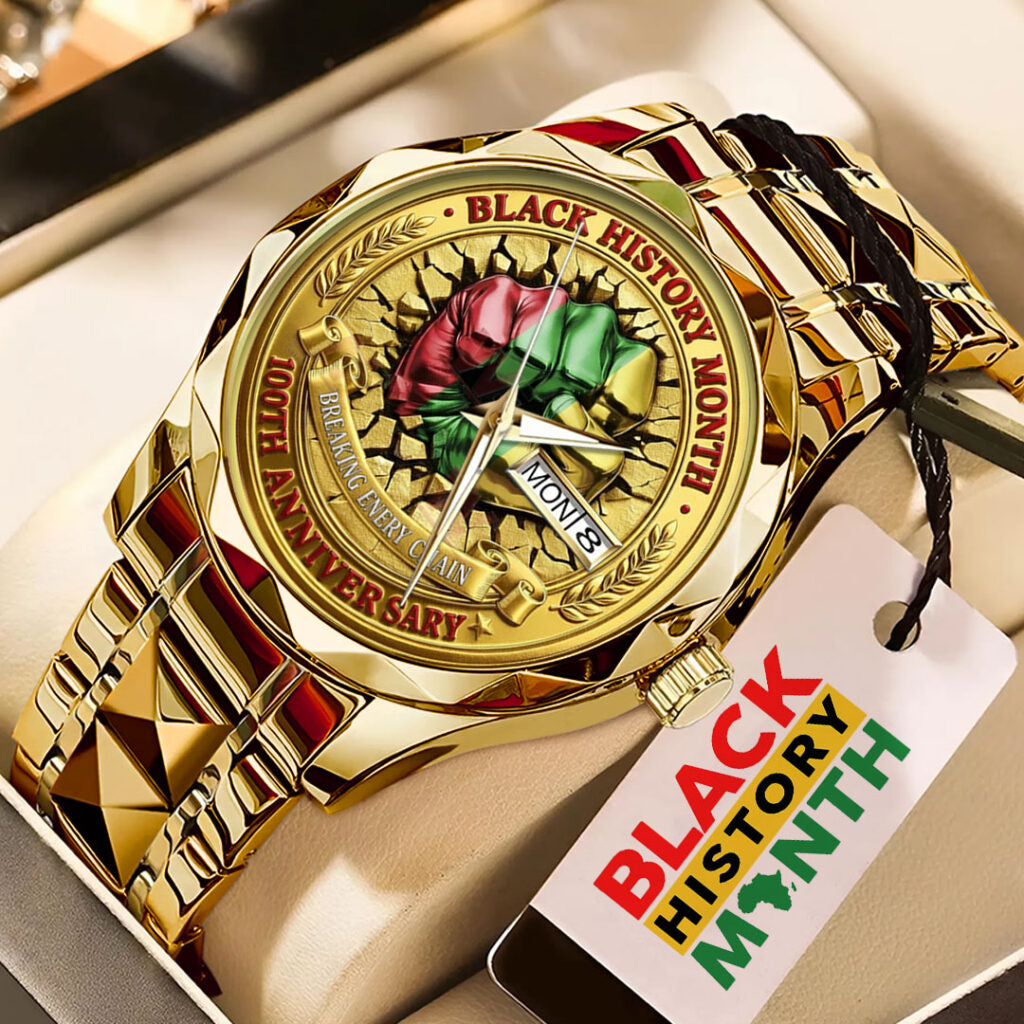 Black History Month 100th Anniversary 2026 Alloy Luxury Quartz Watch - TMTHU3787