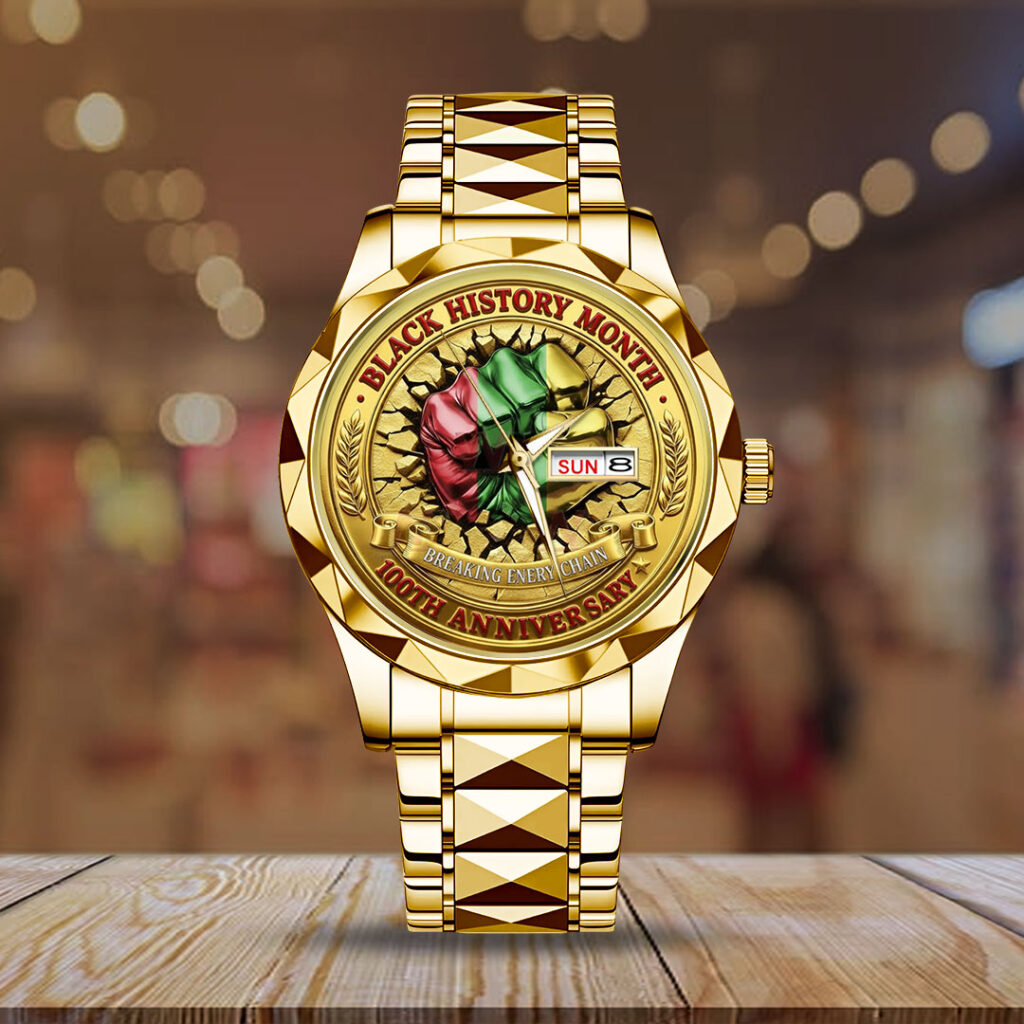 Black History Month 100th Anniversary 2026 Alloy Luxury Quartz Watch - TMTHU3787