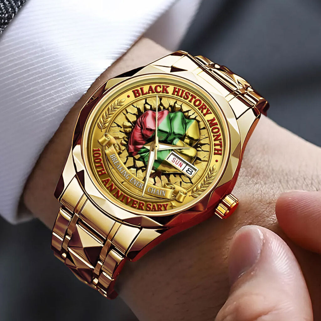 Black History Month 100th Anniversary 2026 Alloy Luxury Quartz Watch - TMTHU3787