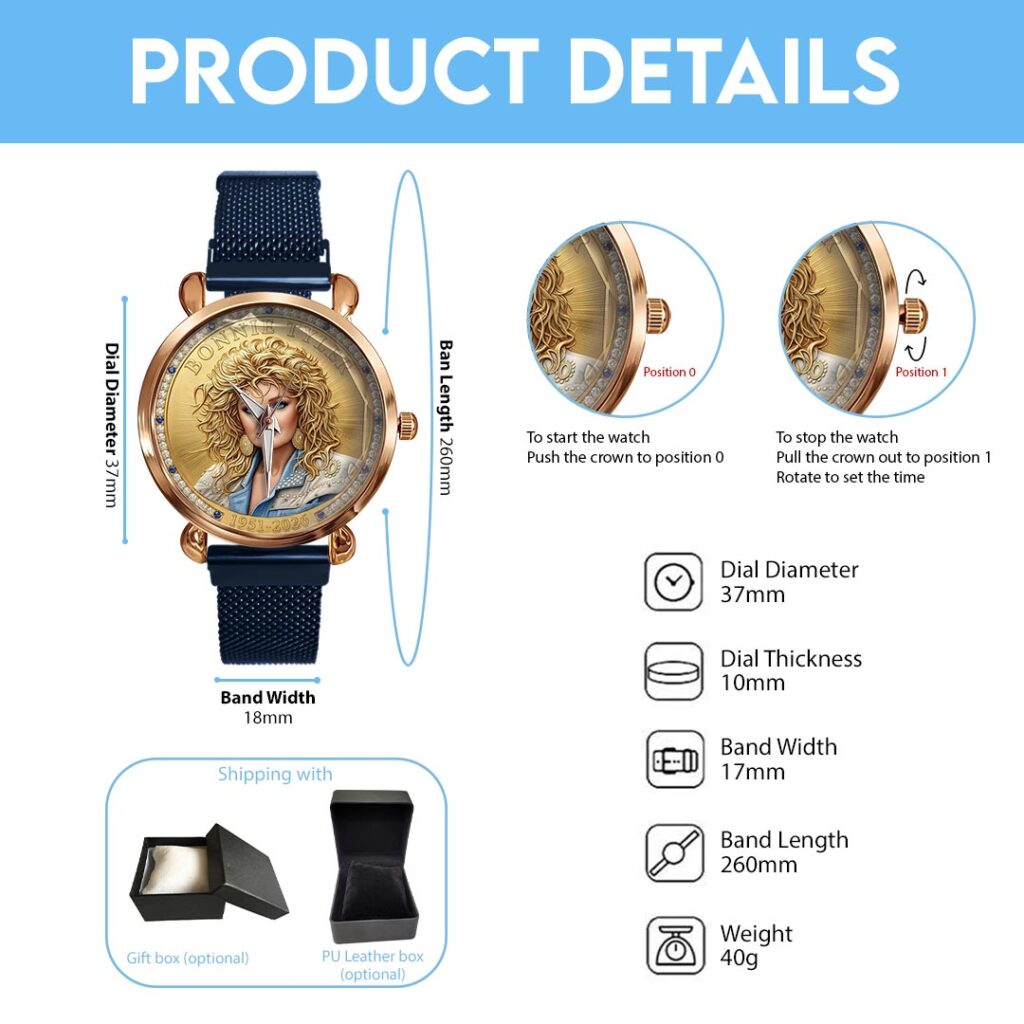 Bonnie Tyler Mesh Strap Quartz Watch - HOATT20264