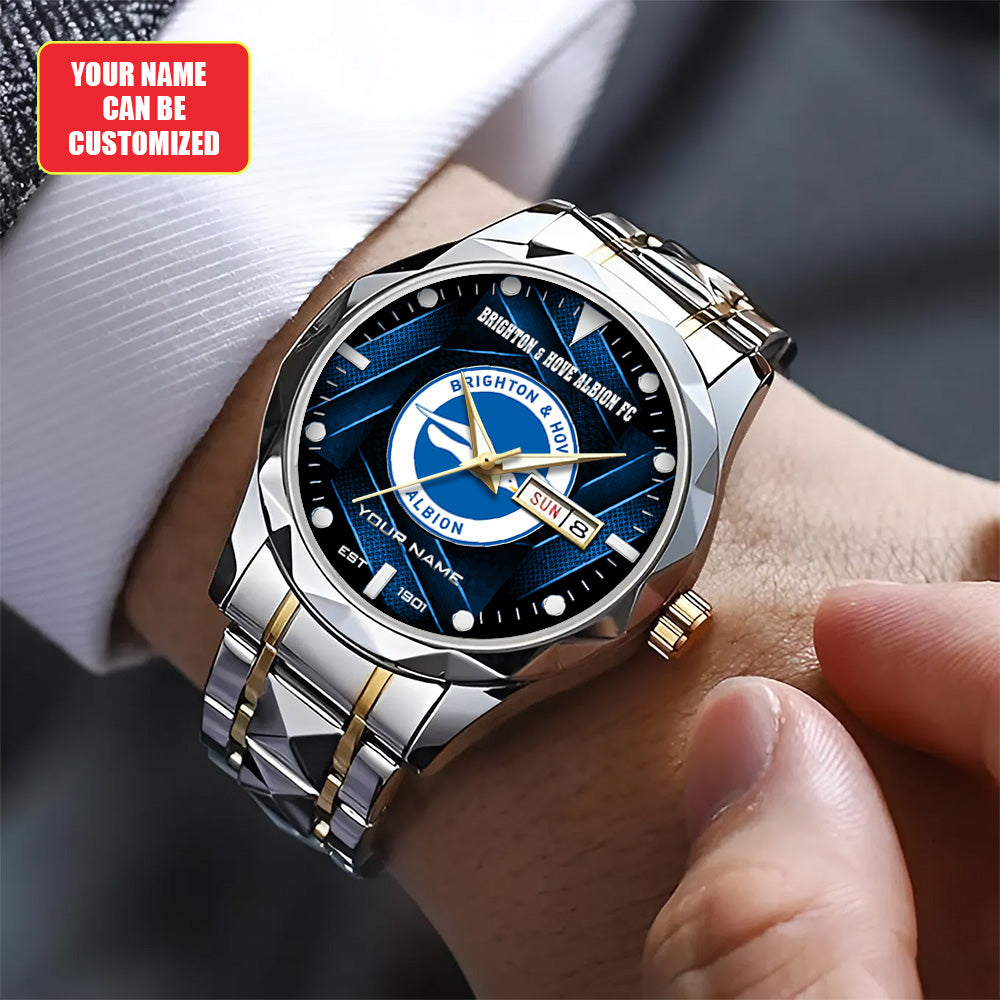 Personalized Brighton & Hove Albion FC Alloy Luxury Quartz Watch - TANTN20272