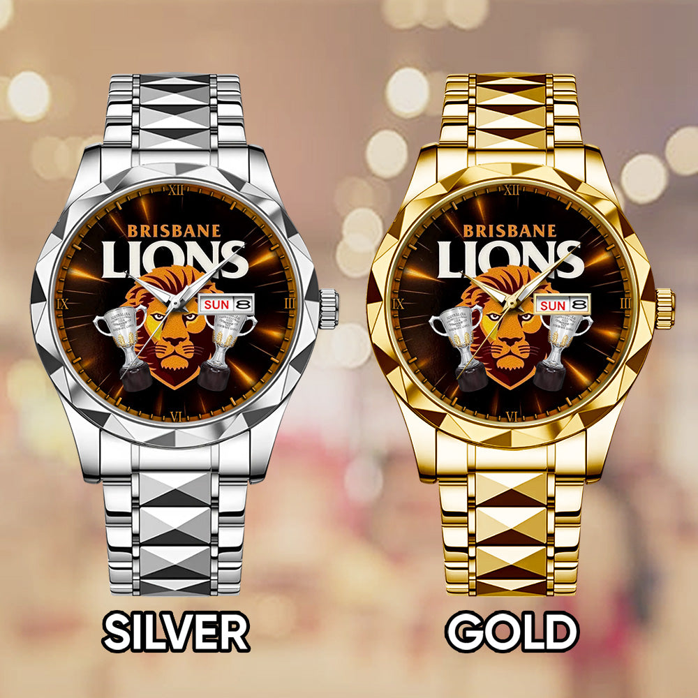 Brisbane Lions Premiers 2025 Alloy Luxury Quartz Watch - GNE4497