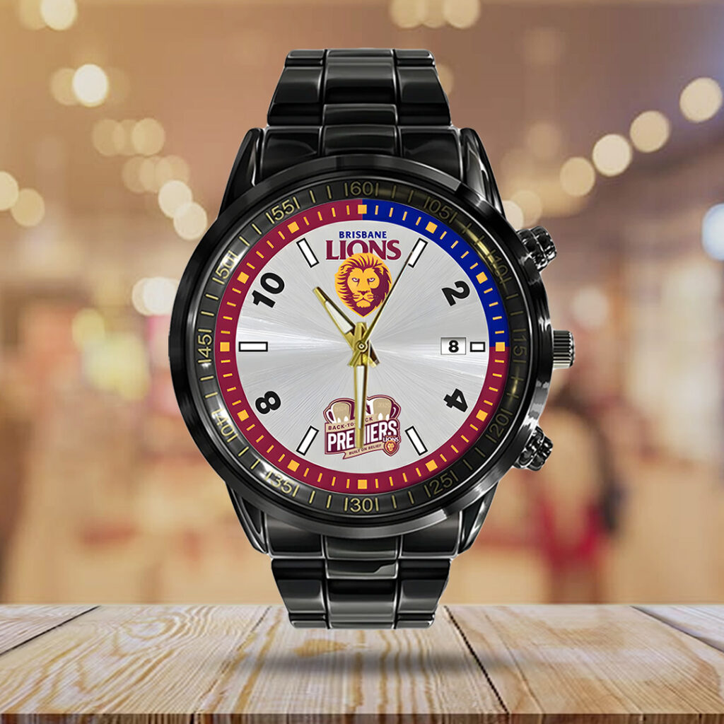 Brisbane Lions Premiers 2025 Black Stainless Steel Watch - TANTN16885