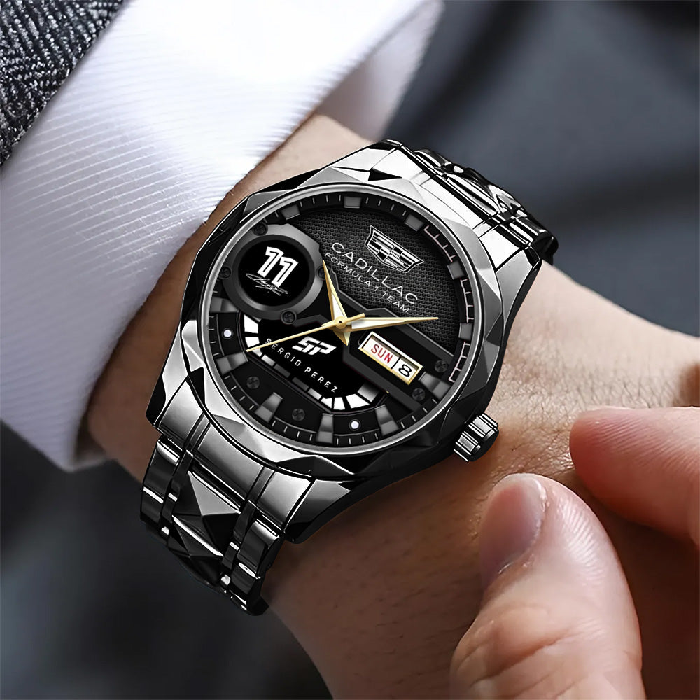 Cadillac Formula 1 Team x Checo Perez Alloy Luxury Quartz Watch - TANTN20083