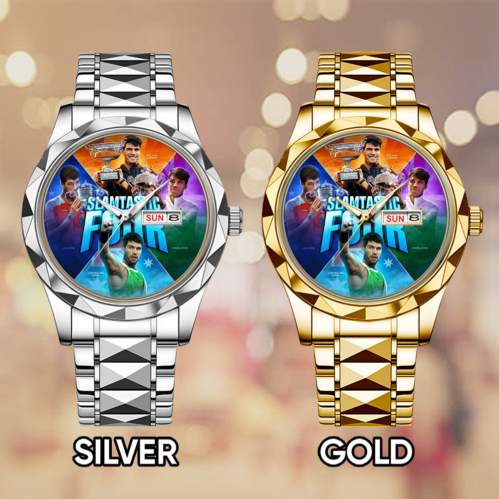 Carlos Alcaraz Grand Slam Champion Alloy Luxury Quartz Watch - GNE4911