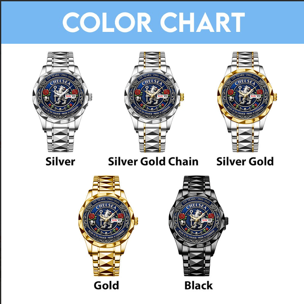 Chelsea FC 120th Anniversary Alloy Luxury Quartz Watch - TANTN20237