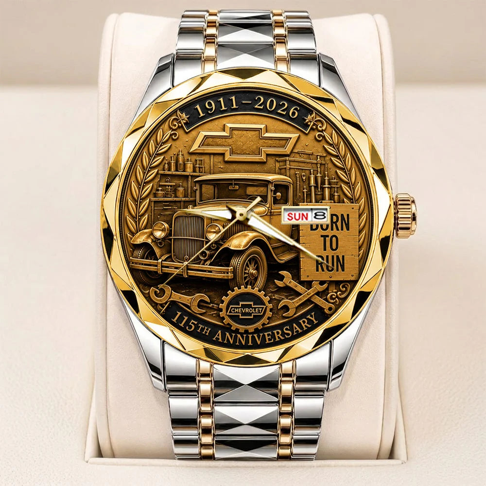 Chevrolet 115th Anniversary Alloy Luxury Quartz Watch - TANTN24930