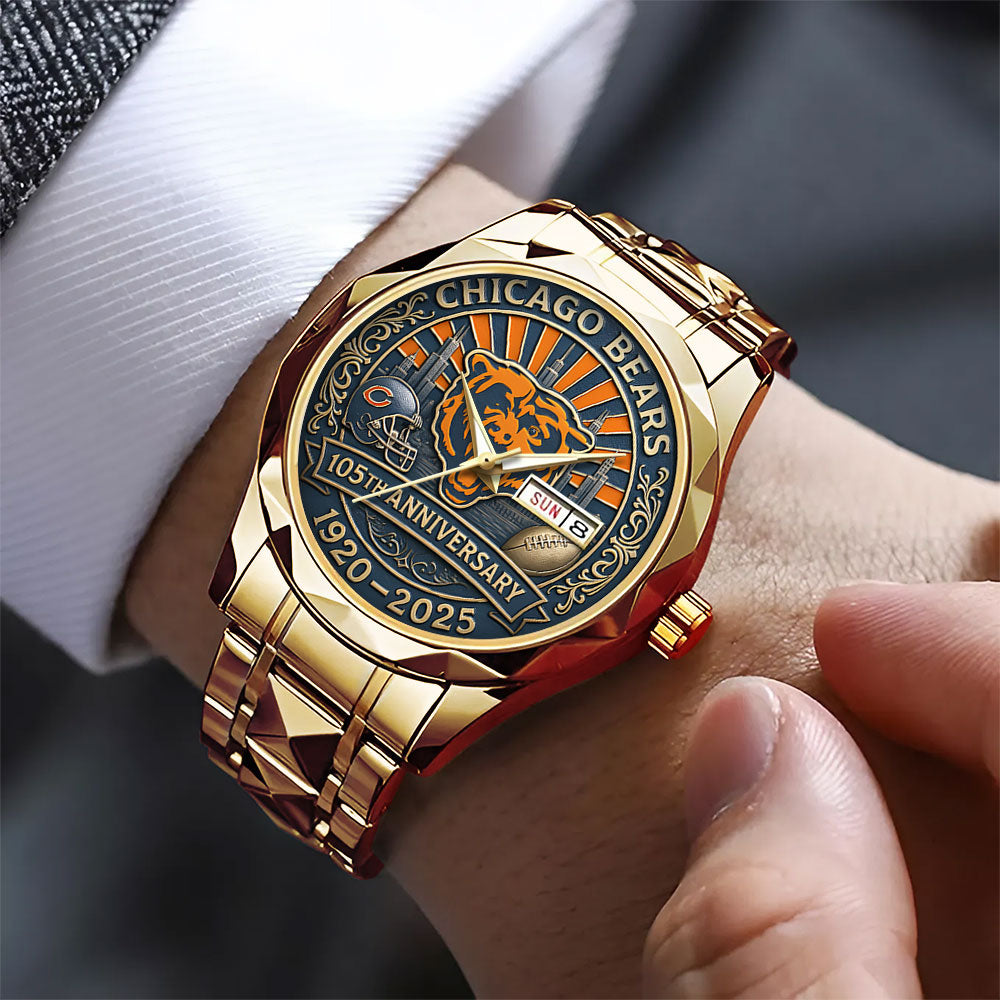 Chicago Bears Alloy Luxury Quartz Watch - TANTN16808