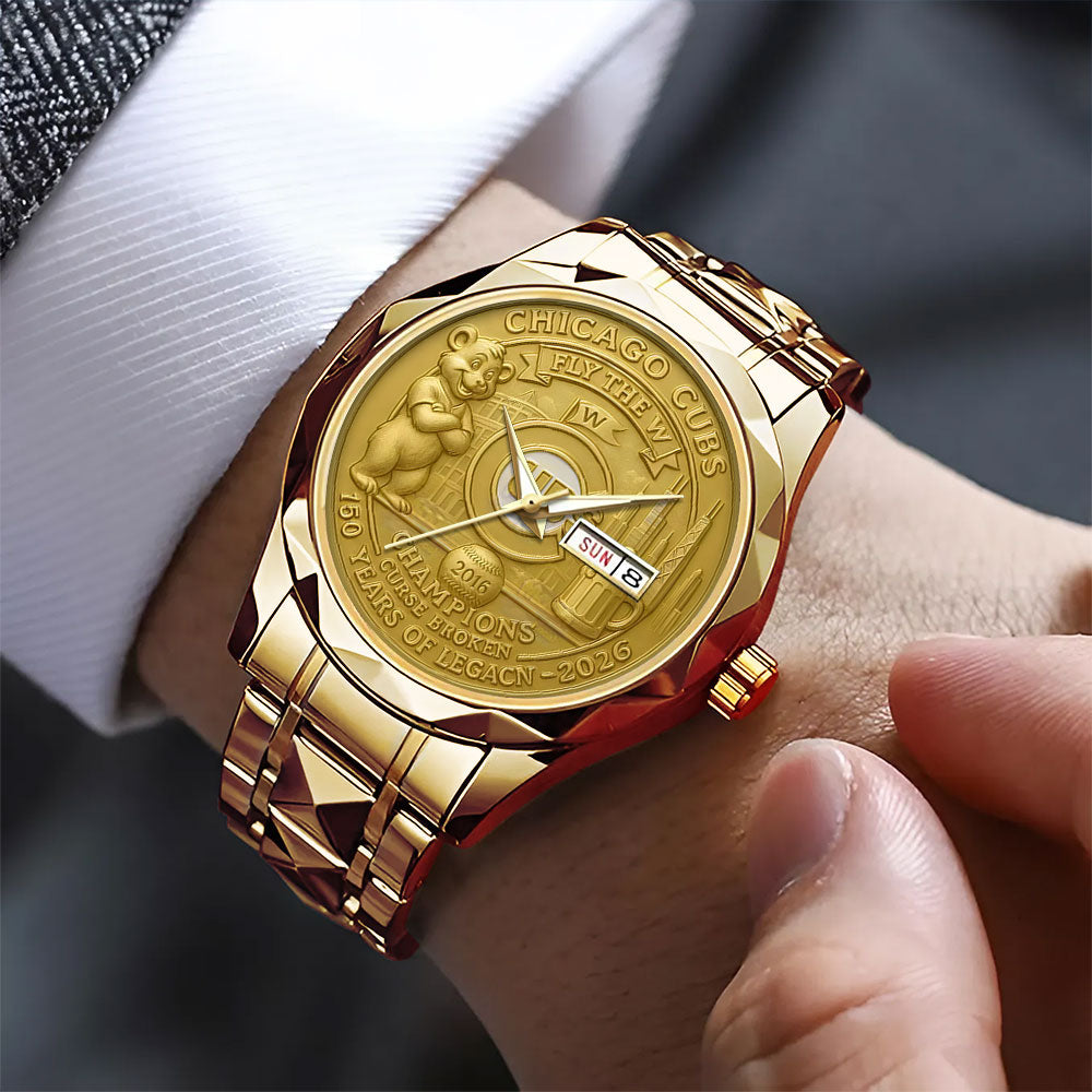 Chicago Cubs 150th Anniversary 2025 Alloy Luxury Quartz Watch - TANTN16490