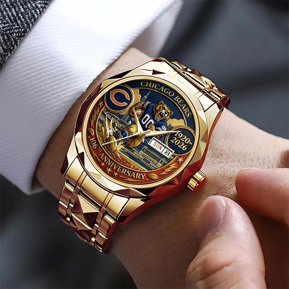 Chicago Bears Alloy Luxury Quartz Watch - TANTN20197
