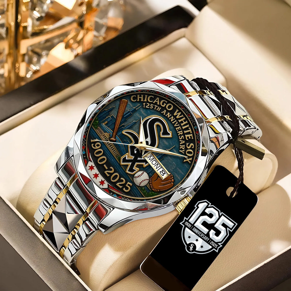 Chicago White Sox Alloy Luxury Quartz Watch - TANTN 15289