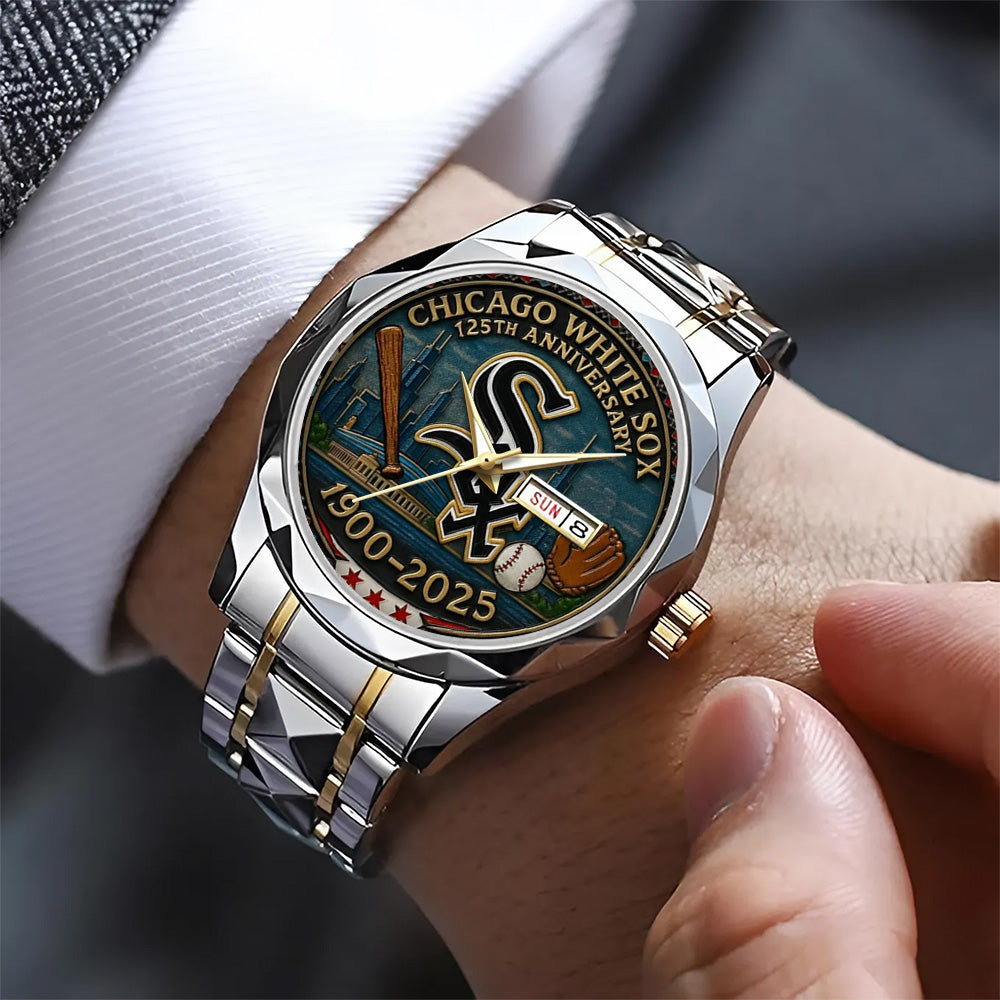 Chicago White Sox Alloy Luxury Quartz Watch - TANTN 15289