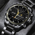 Chicago White Sox Black Stainless Steel Watch - MAITM13428