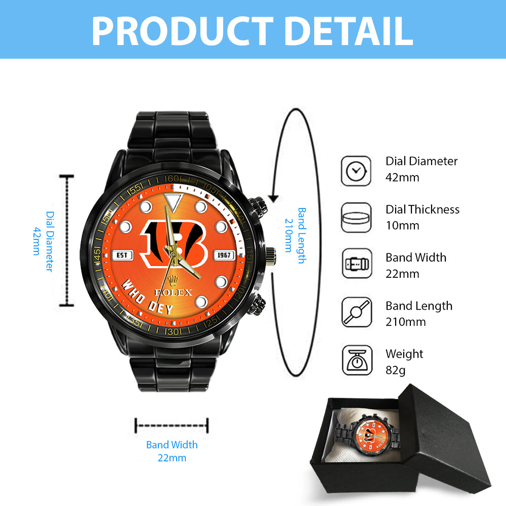 Arizona Cardinals x Rolex Black Stainless Steel Watch - MAITM13230
